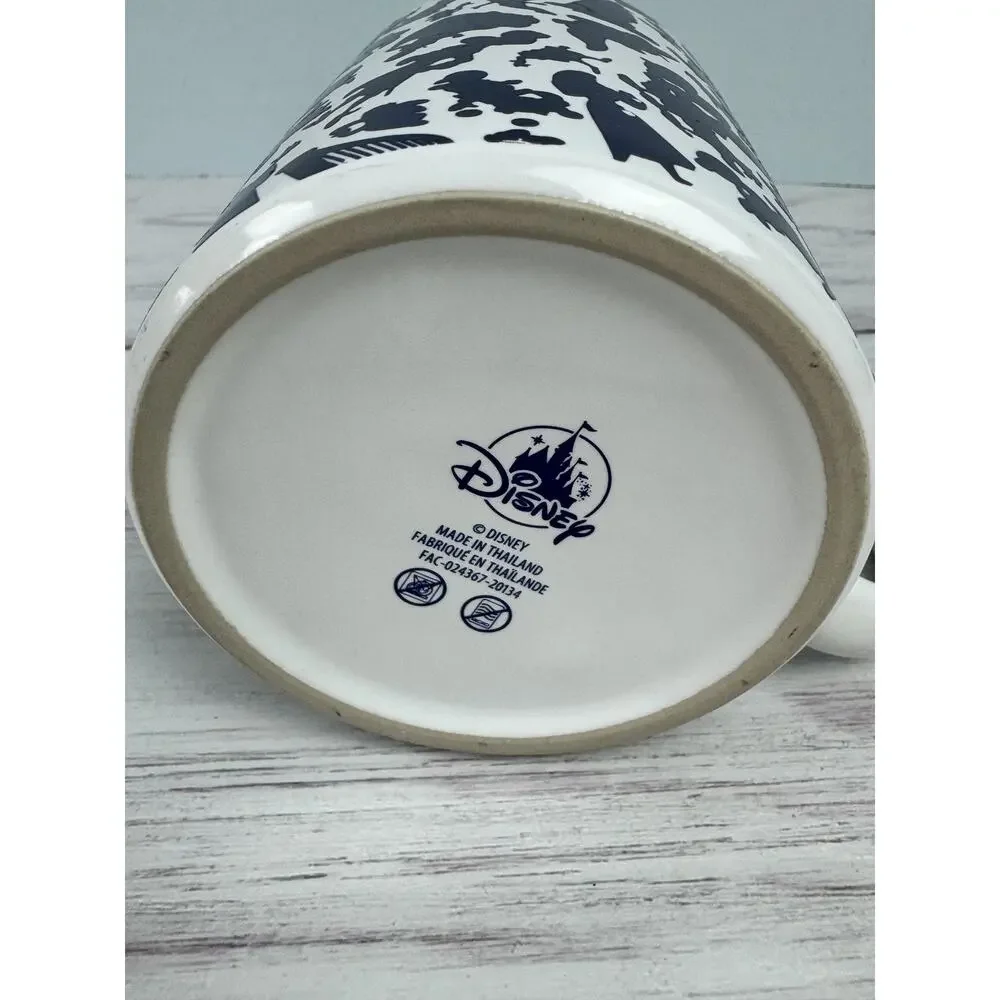 Disney Ink & Paint Color‎ Changing Ceramic Coffee Mug Cup Character Silhouettes
